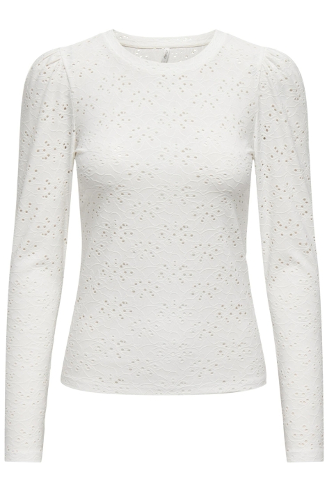 Only onlsmilla l/s o-neck puff top jrs
